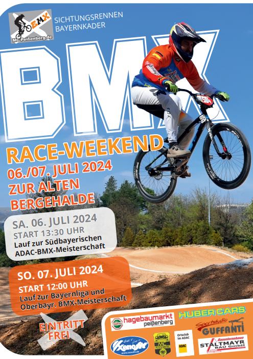 Veranstaltungsplakat Juni 2024 BMX Rennen